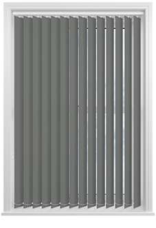 Trinity (FR Blackout), Seal Grey - Vertical Blind